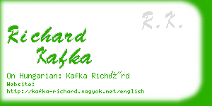 richard kafka business card